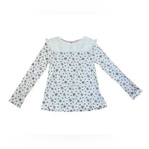 Mini Boden Floral Long Sleeve Kids Top